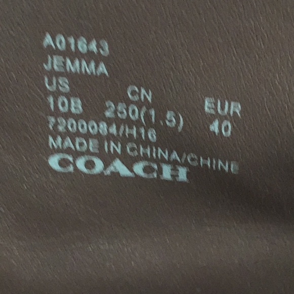 Coach Jemma Brown Leather Ankle Boots - Picture 8 of 14